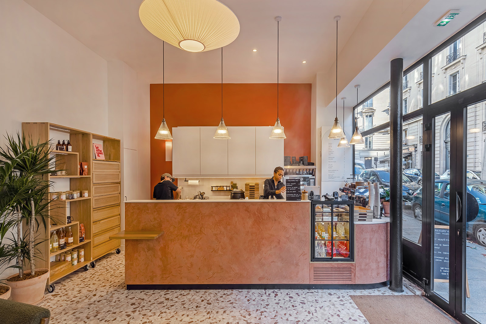 Le comptoir - Coffee shop Nichée - Flora Auvray Architecte d'intérieur